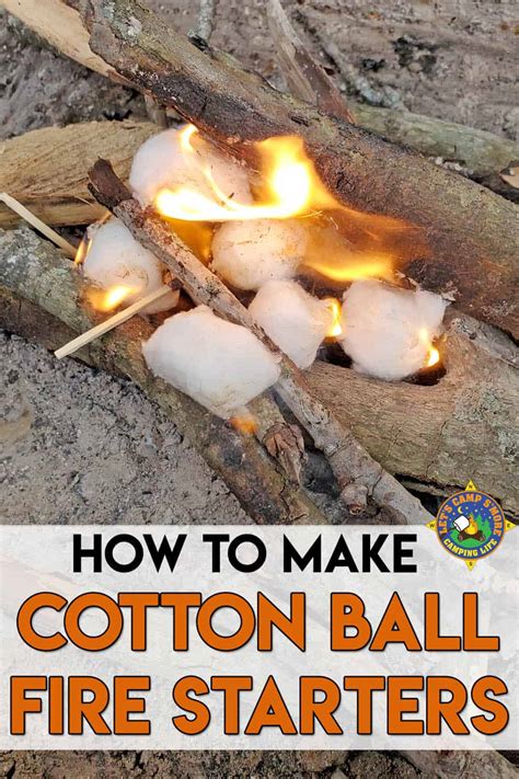 Cotton Balls Fire Starter