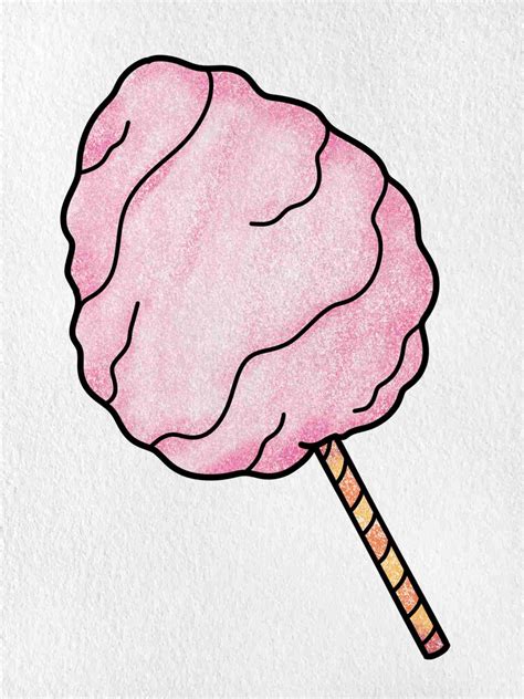 Pink cotton candy cartoon illustration Clipart PNG Similar PNG