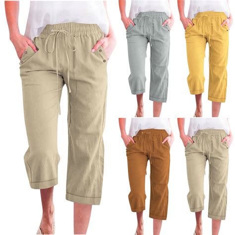 Cotton Capris For Plus Size