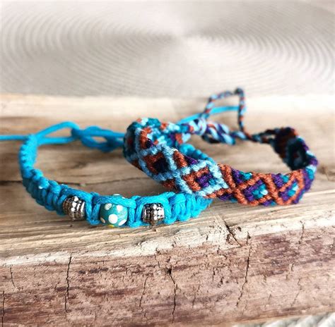 Cotton Cord Charm Wrap/Wax Cord Bracelet/ Boho Silver Leaf/ Etsy