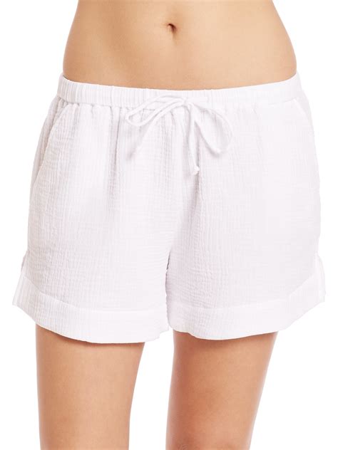 cotton drawstring shorts