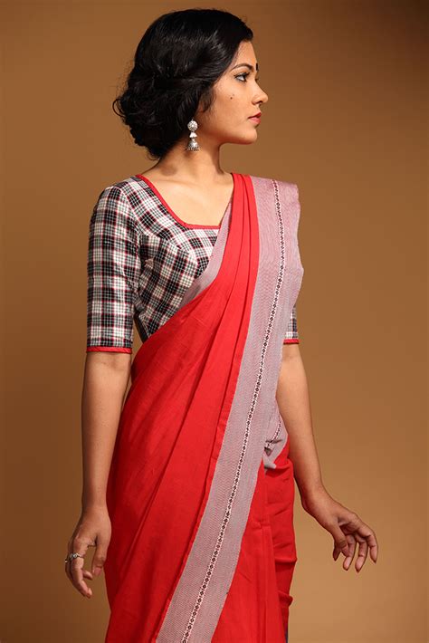 cotton saree blouse designs for plus size