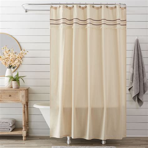 Home Essence Maddy Printed Cotton Shower Curtain