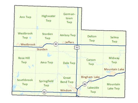 cottonwood county mn townships