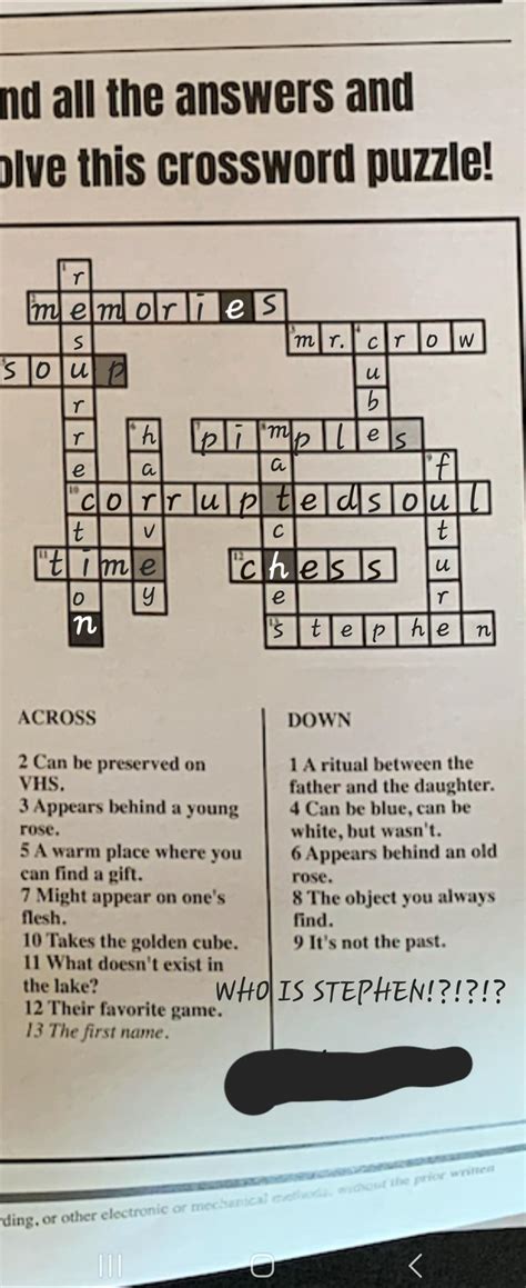 Couch Crossword Puzzle Answer