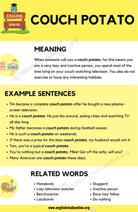 Couch Potato Example In A Sentence