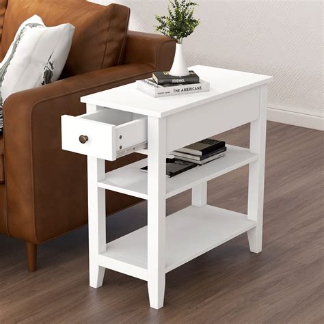 Couch Side Table White