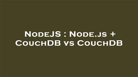 Couchdb Delete Nodejs