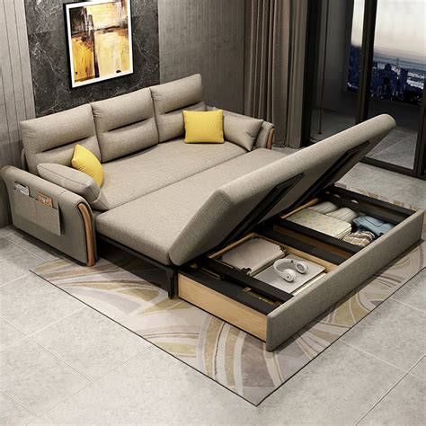 Incredible Couches With Storage And Bed For Small Space