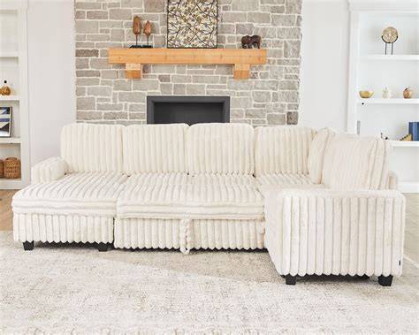 Classic and Traditional Small Space Velvet Sectional Sofa with
