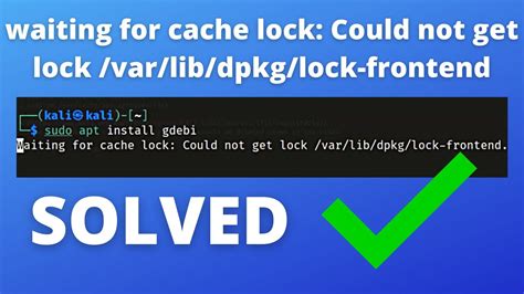 could not get lock /var/lib/dpkg/lock-fronted