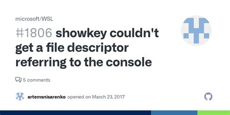 Couldn't Get A File Descriptor Referring To The Console. Showkey