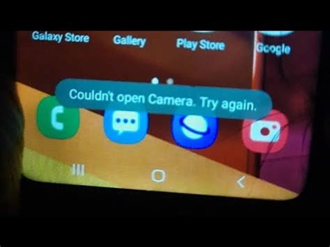 couldn't open camera