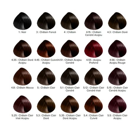 Meilleur 40 Hypnotisant Palette Couleur Cheveux Cartes de couleurpour