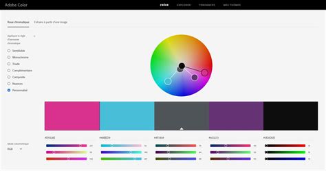 Adobe Color un outil pour créer une palette de couleurs facilement et