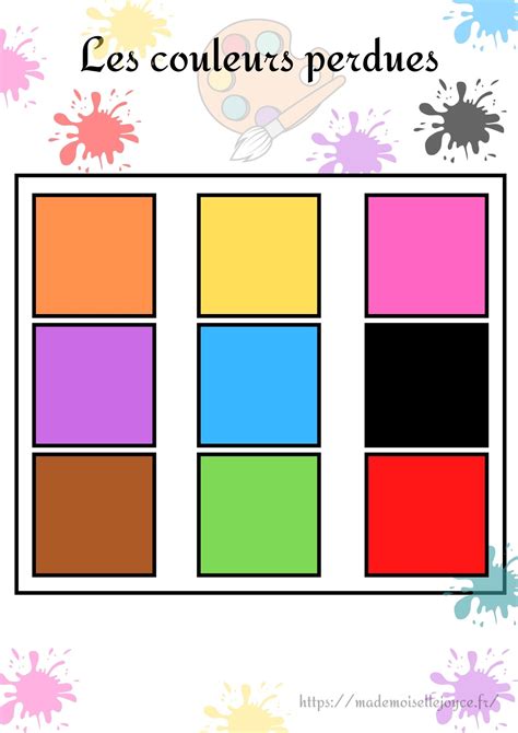 apprendre couleurs apprendre les couleurs en maternelle Kuchi