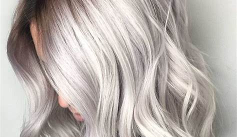 Mi Long Couleur Cheveux Gris Blanc Femme Mhelpline