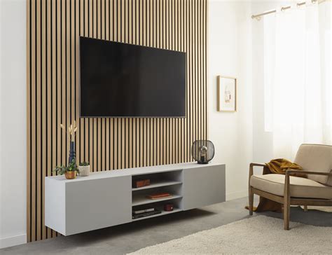 Comment décorer le mur derrière la télévision Decoration meuble tv
