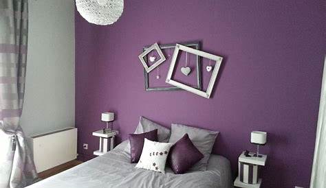 Chambre «glamour» tout en violet Je Décore