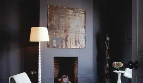 Couleur Peinture Gris Fonce Entrée Sombre On Ose Peindre Ses Murs Comme Son Plafond