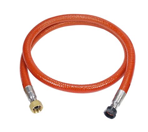 5 mètres de tuyau à gaz propane et butane flexible orange conforme aux