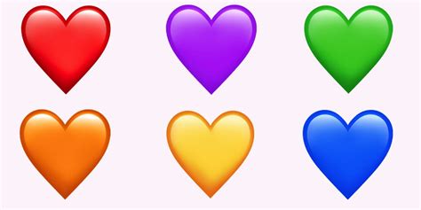 Les différentes couleurs des cœurs Emoji ont chacune une signification