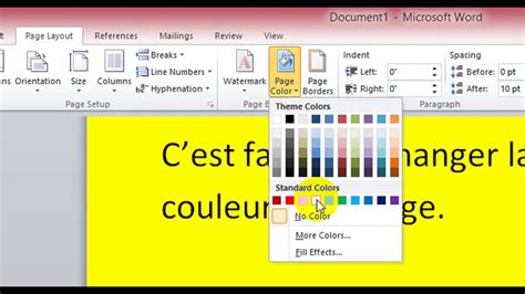 Word 2010 Bordure differentes couleurs YouTube