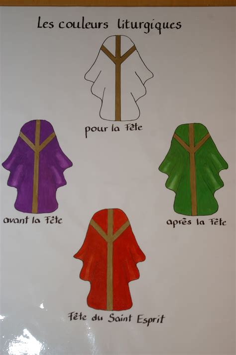 couleurs liturgiques et leur signification