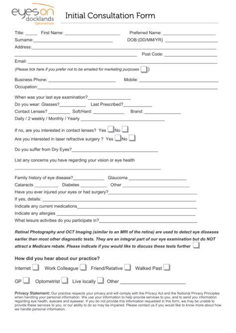 counselling initial consultation form template