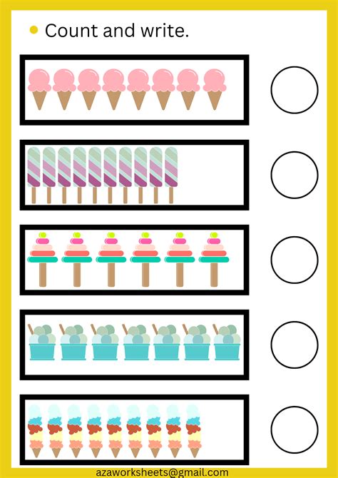 Count And Write Printables