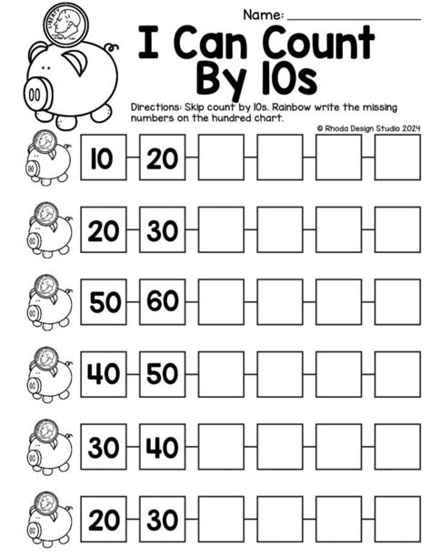 Count By 10 Printable