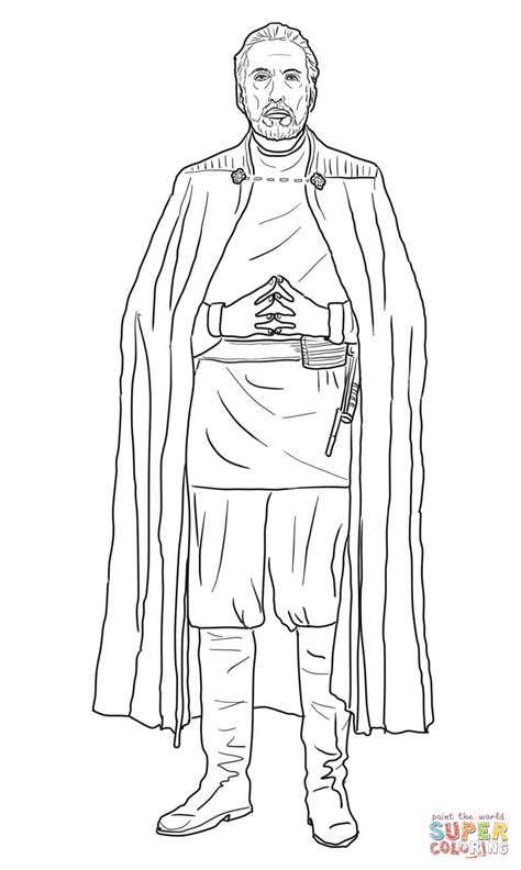 Count Dooku Coloring Page