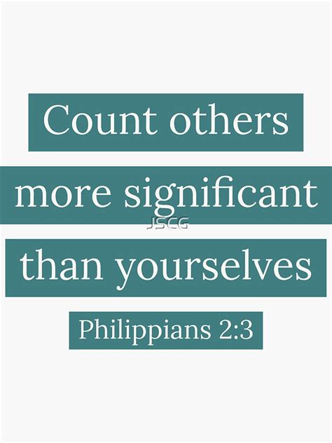 count others more significant than yourself