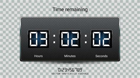 countdown clock minutes seconds