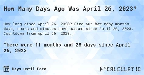 countdown to april 26 2023