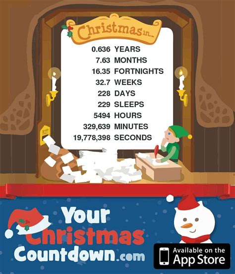 countdown to christmas how many days