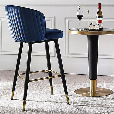 Counter Height Bar Stool Blue