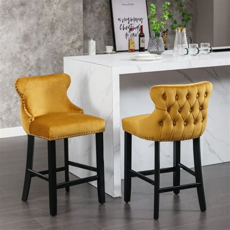 Counter Height Bar Stools Tufted