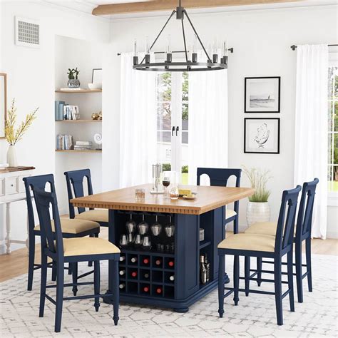 Counter Height Bar Table With Storage