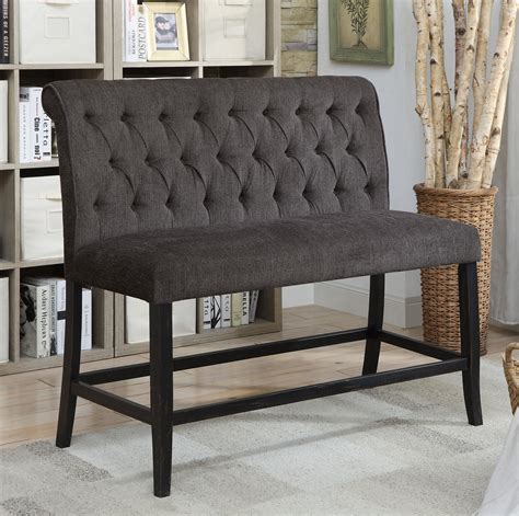 Upgrade Your Seating with Stylish and Comfortable Upholstered Counter Height Benches - Perfect for any Home Décor!