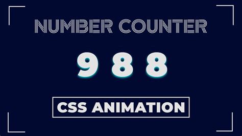 Counter Number In Html
