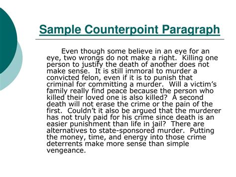 Counterpoint Definition In Writing