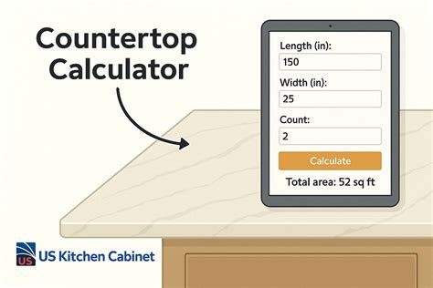 Countertop Size Calculator