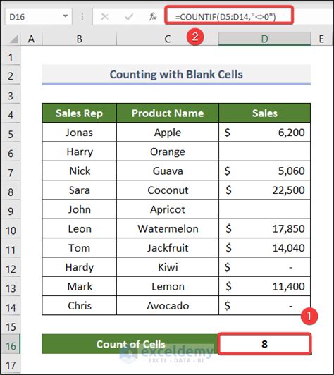 countif range not equal to zero