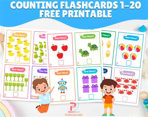 Counting By 2 Printable Flashcards