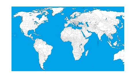 Countries Of The World Without Borders Quiz Free Sample Blank Map With