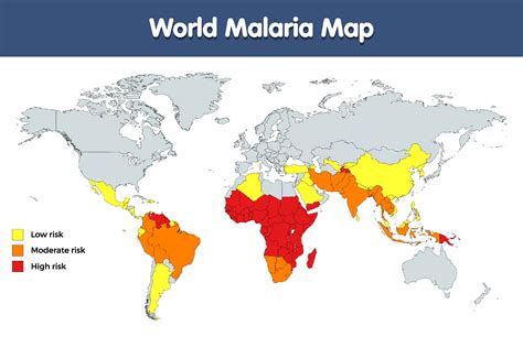 countries at risk of malaria