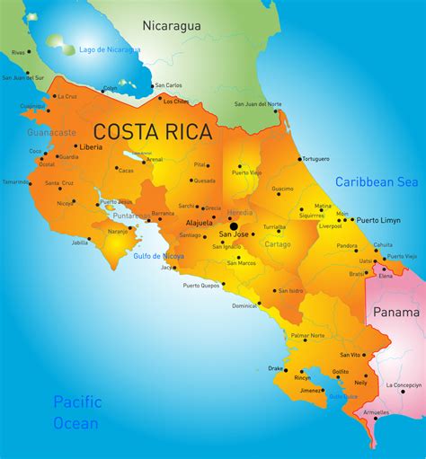 countries close to costa rica