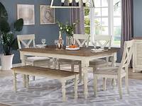 Country Almond Farmhouse Table Dining Set My Furniture Place