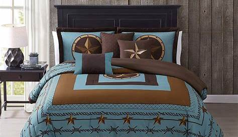 Country Western Bedding Sets For Sale Sapphire Home 7 Piece King Comforter